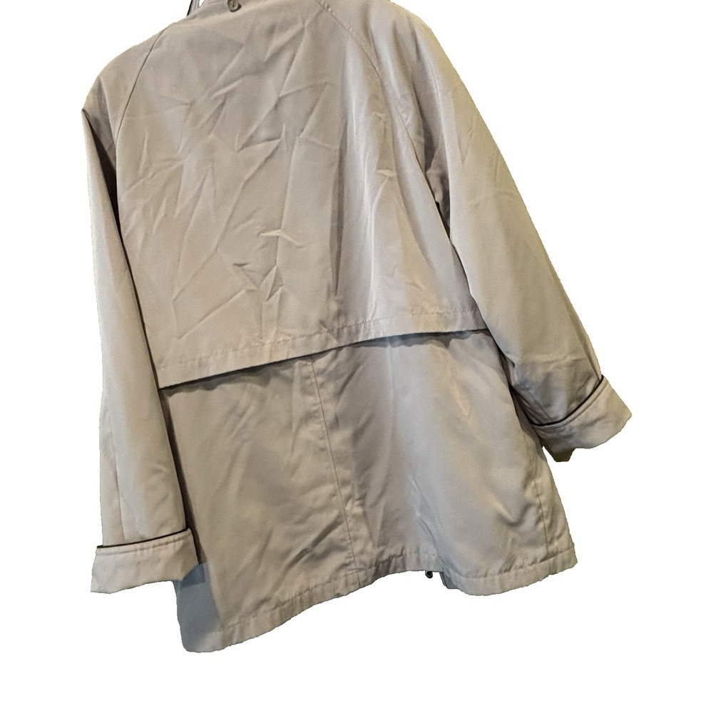 Liz Claiborne Chore Barn Jacket Coat Women's Large Zip Up Khaki removeable Liner - Picture 6 of 15